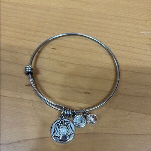 BOGO FREE • Silver Charm Bangle Bracelet